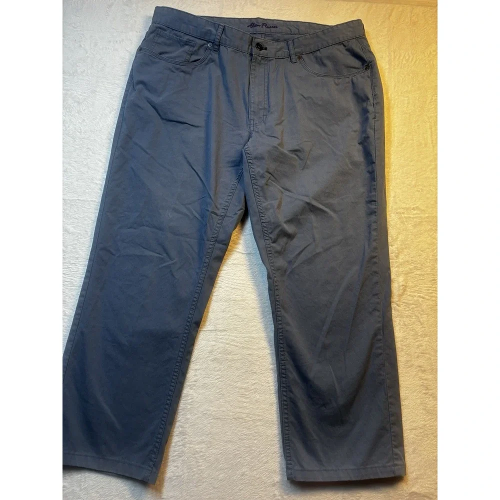 Alan Flusser Men's Straight Leg Casual Jean Pants Slate Blue‎ 38x25.5